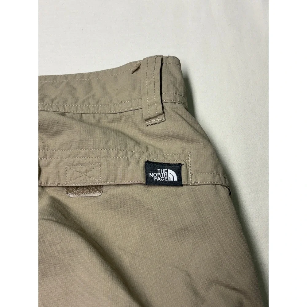The North Face Mens Tan Khaki Nylon Ripstop Hiking Pants Size 30X31 T338 CZ17‎